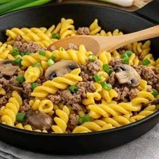 Beef Mashrum Pasta
