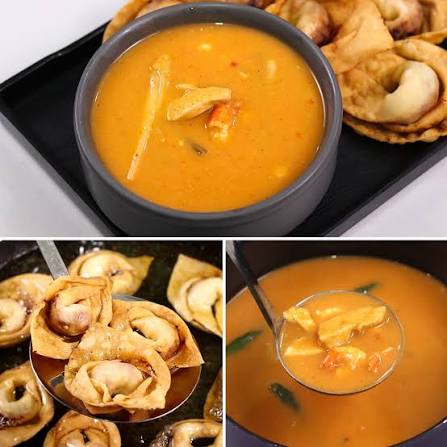 Thai Soup, Wonton (2Pcs), Chicken Cutlet