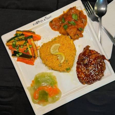Large Smoki Chicken, Fried Rice, Vegetable & Salad